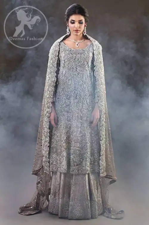 Fawn Bridal Frock - Banarsi Lehenga 2017