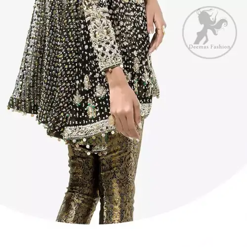 Cocoa Brown Capri Pants Forest Black Peplum