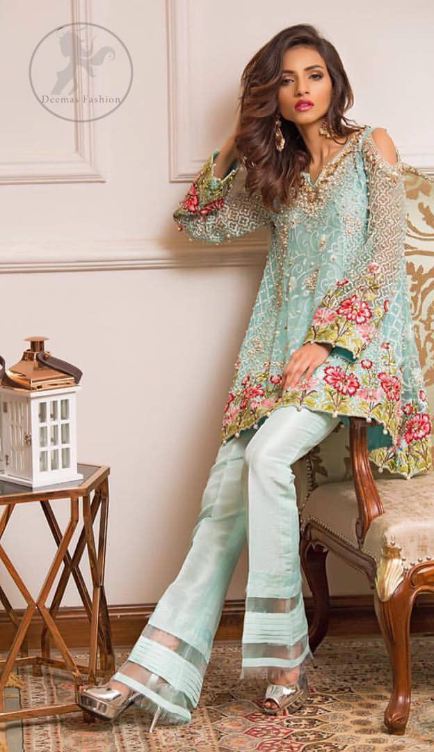 short frock and pant design