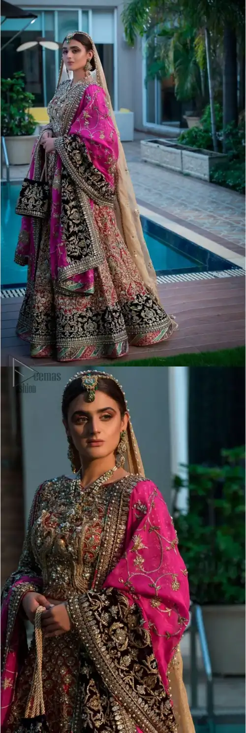 Complete your big day with the perfect dress in our selection of stunning wedding dresses. This regal lehenga blouse is