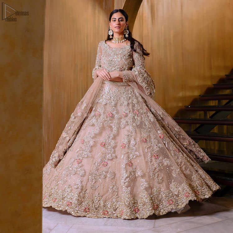 Tea Rose Lehenga Blouse – Dupatta