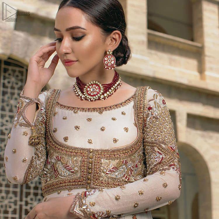 Ivory Pishwas Frock – Dupatta