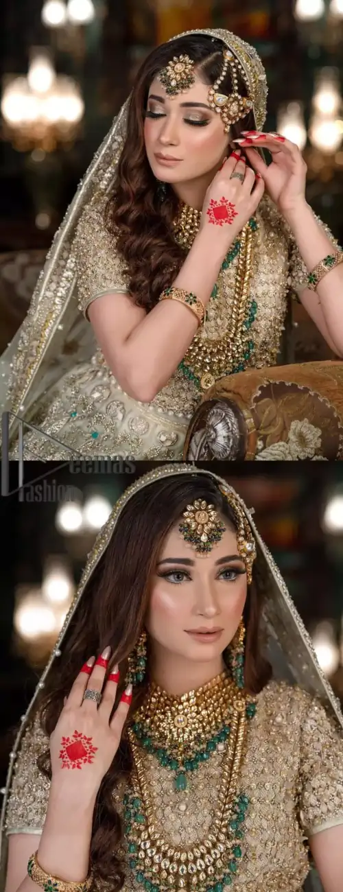 Nothing seems more promising than a Light Fawn colour for your big day. So, entertain your day with this outstanding