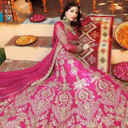 A color splash is always a floral dream. Let your energy shine with these popping Shocking Pink blouse that is