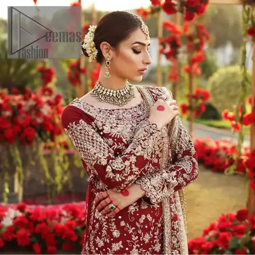 She's headstrong and rebellious, determined to divert the pacts of tradition on her Big day. Presenting a Red long shirt