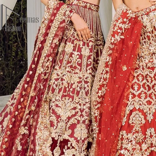 Feels just redish on your Big day to make your day lovely and romantic. DeemasFashion presents this Pakistani reception wear