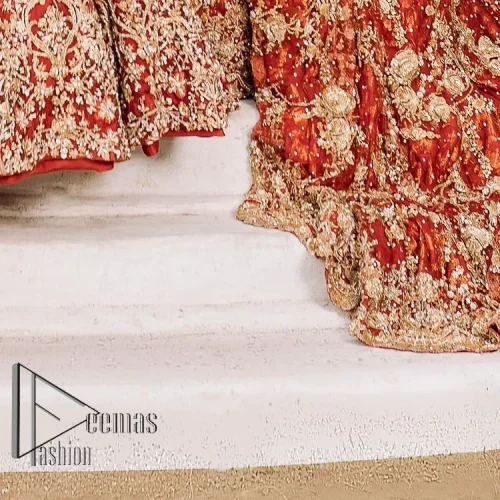 Feels just redish on your Big day to make your day lovely and romantic. DeemasFashion presents this Pakistani reception wear