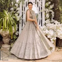 Tea Rose Blouse – Can Can Lehenga – Dupatta - Image 4
