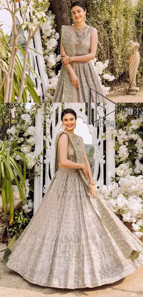 Go with tea rose on your Big day. DeemasFashion presents tea rose nikah wear to fulfil your dreamy look. The