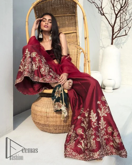 Walking into a new chapter of life with the joy of togetherness and the magic of love. A bright red