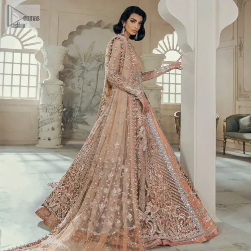 Be the happiest bride in your Walima as the orange colour is the most optimistic among all. The light orange