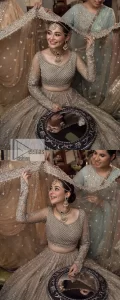Beige Heavy Blouse – Flare Lehenga n Dupatta - Image 5