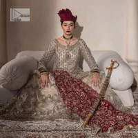Ivory Short Shirt – Scalloped Sharara n Duppata - Image 3