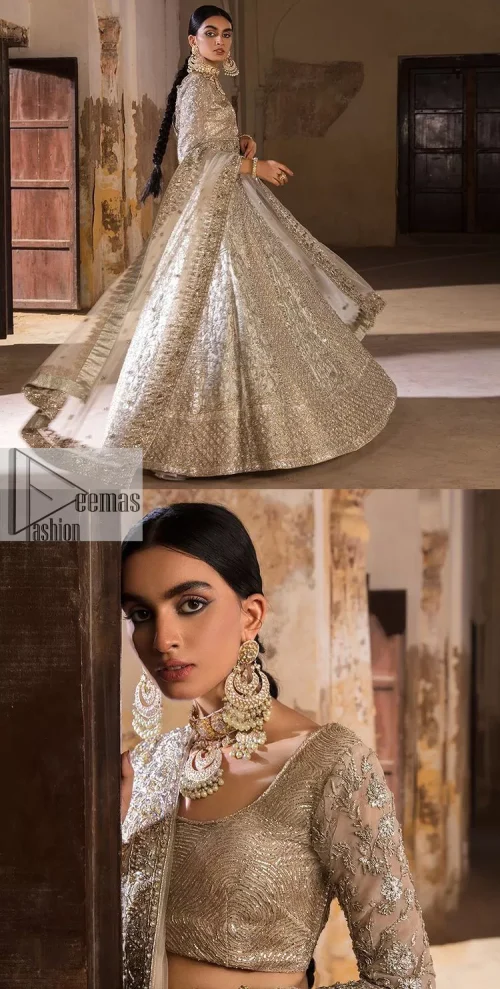 The fusion of this silver canvas decorated with vibrant contrasts is all you need to stun on your day! DeemasFashion