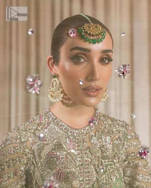 Teal Green Front Open Maxi – Lehenga n Dupatta