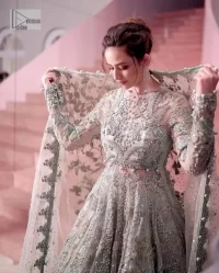 Aqua Blue Heavy Maxi – Lehenga n Dupatta - Image 3