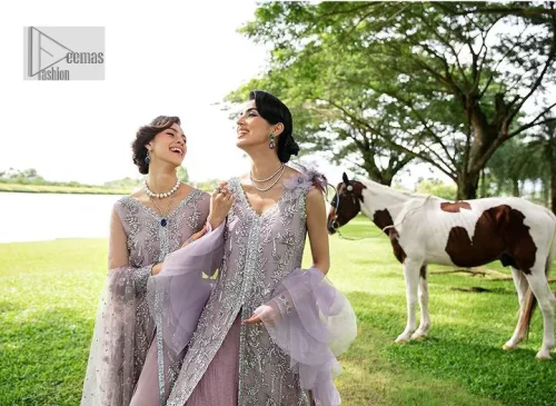 Lilac article on your Big day is like a pro. This lilac front open gown in the lilac shade is