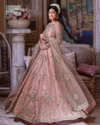 Tea Pink Flare Maxi – Dupatta - Image 1