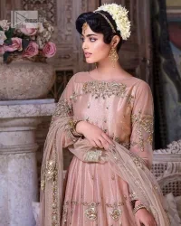 Tea Pink Flare Maxi – Dupatta - Image 3