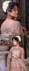 Tea Pink Flare Maxi – Dupatta - Image 5