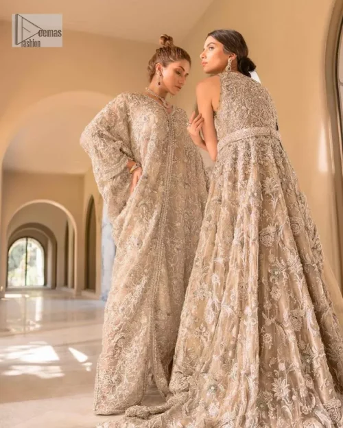 Introducing our exquisite Walima outfit, a masterpiece designed to make your special day truly unique.