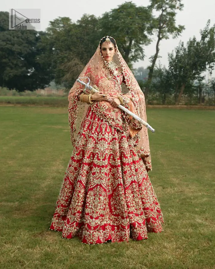 open lace back dress gul mohr Pakistani indian wedding bridal dresses usa uk mehndi nikkah  outfits – Pakistani Designer Dresses main image 0