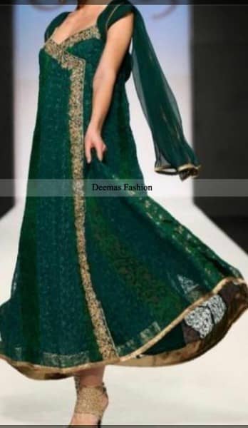 bottle green churidar material